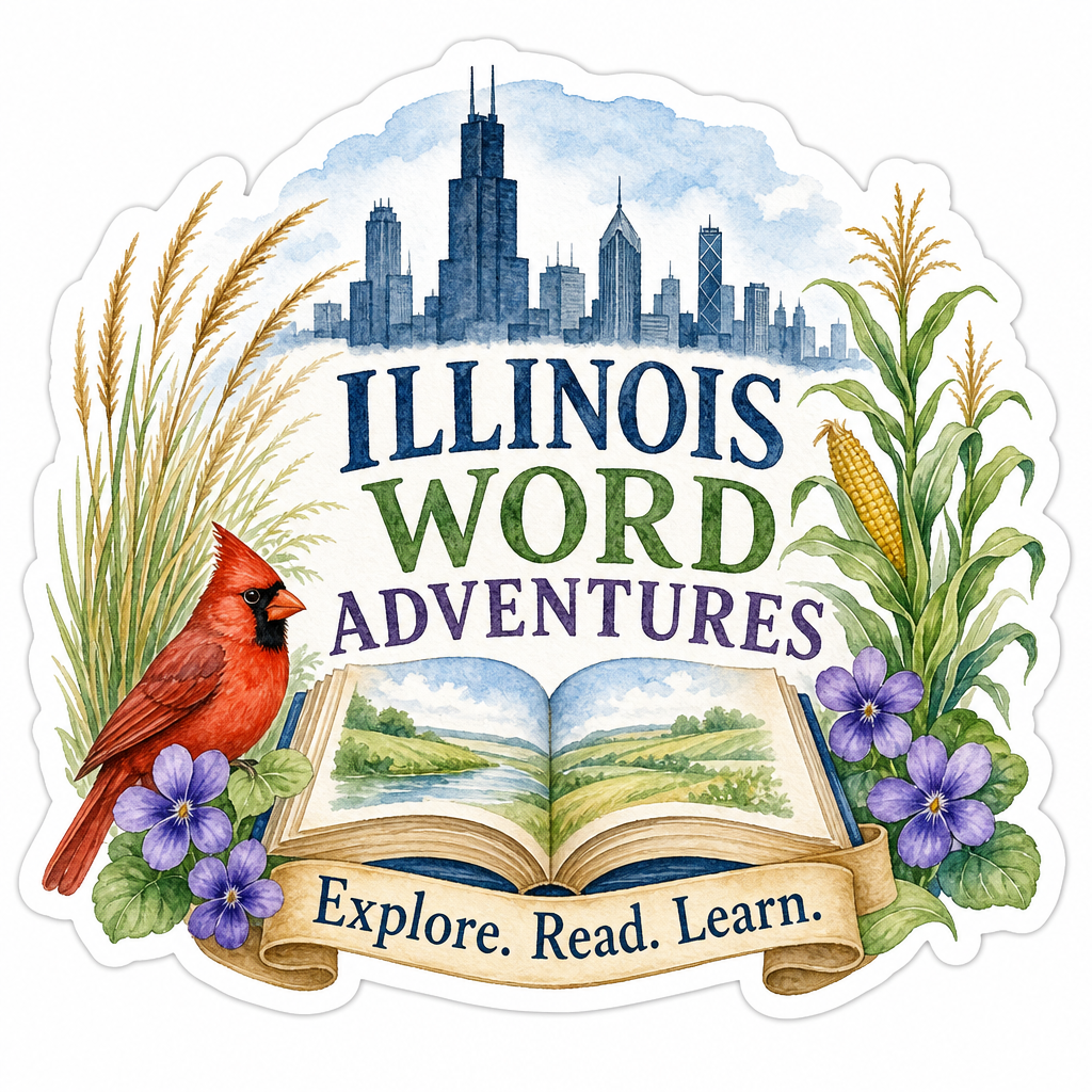 Illinois Word Adventures logo